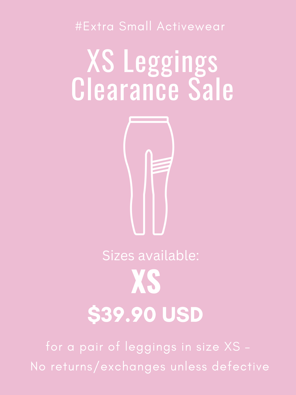 XS Leggings Clearance Sale | Extra Small Activewear | Limited Stock - MYSILVERWIND