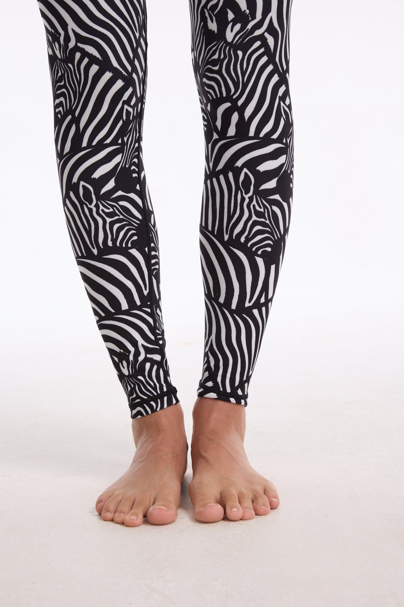 Zebra High - waisted Leggings With Pockets - MYSILVERWIND