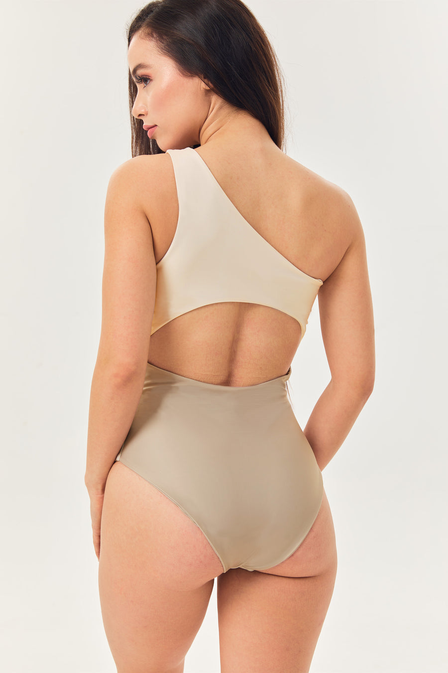 Gentle Grace One-piece Colorblock Swimsuit - SILVERWIND