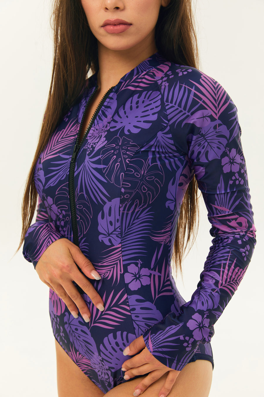 Jungle Fever Long Sleeve Swimsuit - SILVERWIND