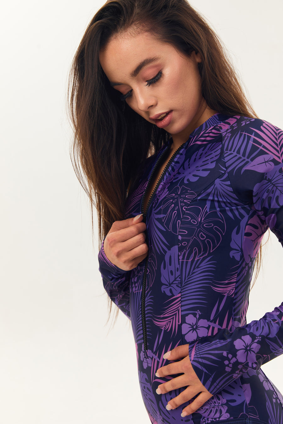 Jungle Fever Long Sleeve Swimsuit - SILVERWIND